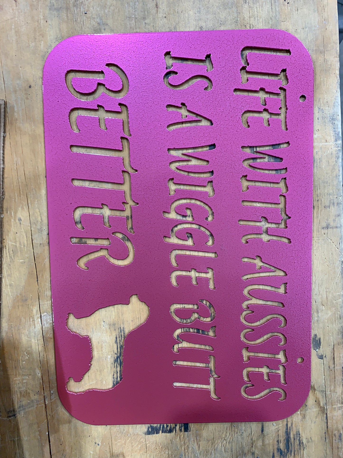 8x12 inch Aussie sign